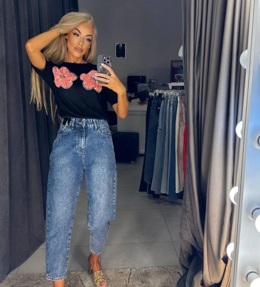 Image3 of Cropped Denim Jeans from EME boutique