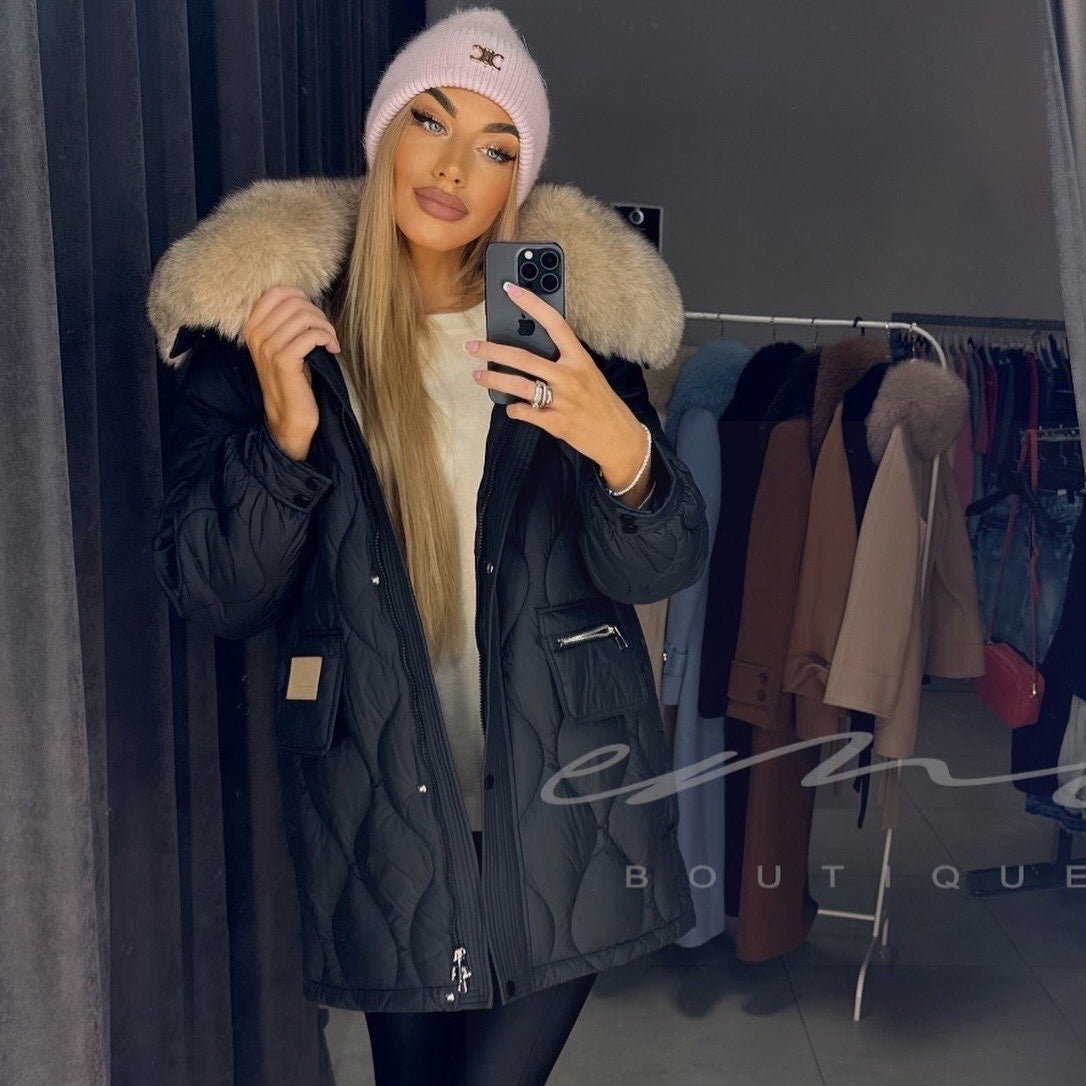 Image3 of Winter Coat with Massive Fur Collar from EME boutique