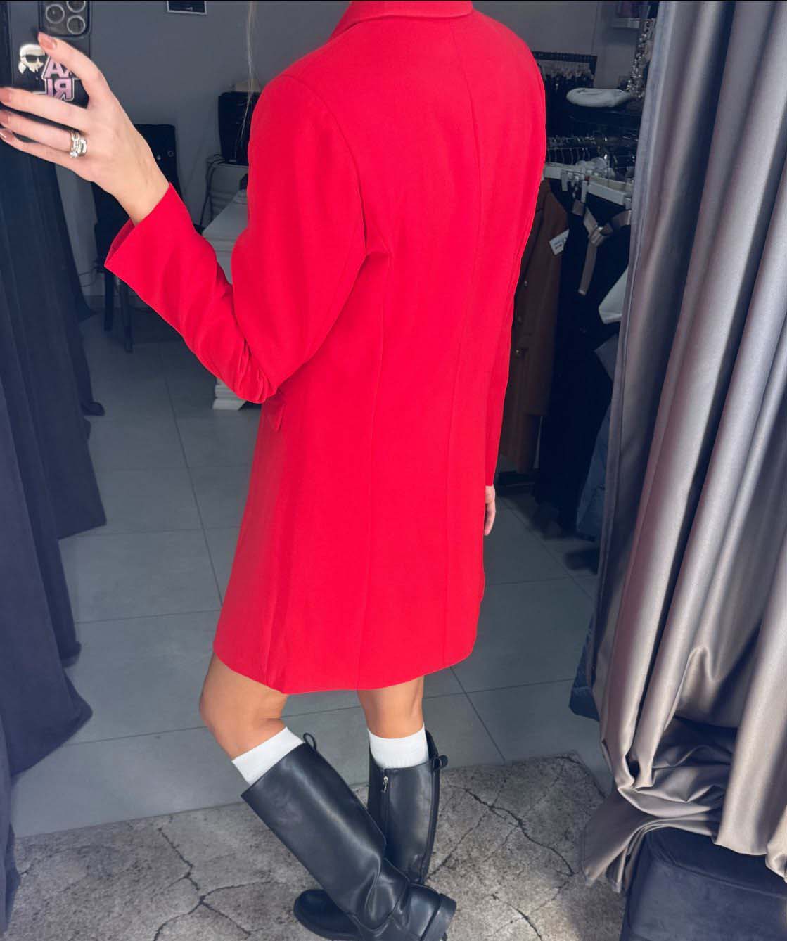 Image10 of Double-Breasted Blazer Dress with Gold Buttons from EME Boutique