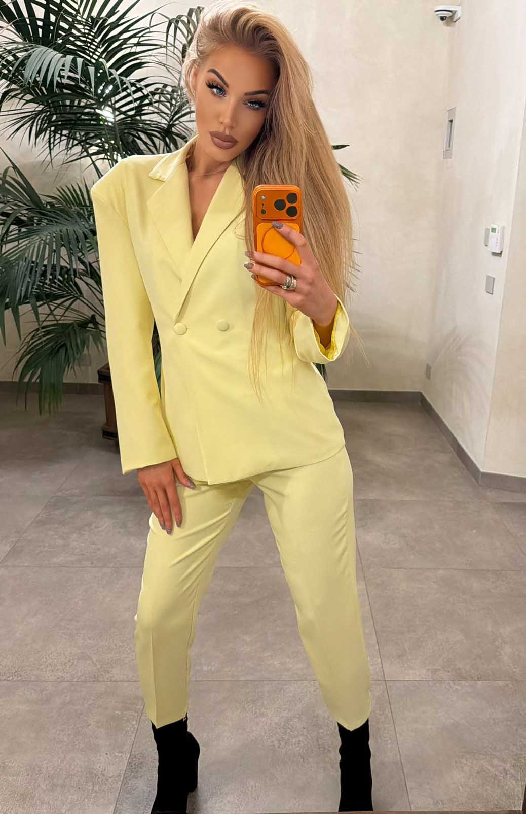 Image11 of Classic Two Piece Suit Yellow from EME Boutique