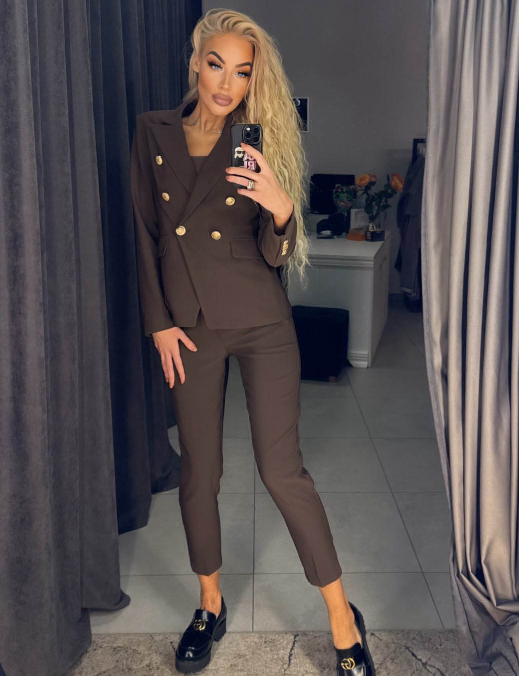 Image12 of Classic Two-Piece Suit with Gold Details from EME Boutique