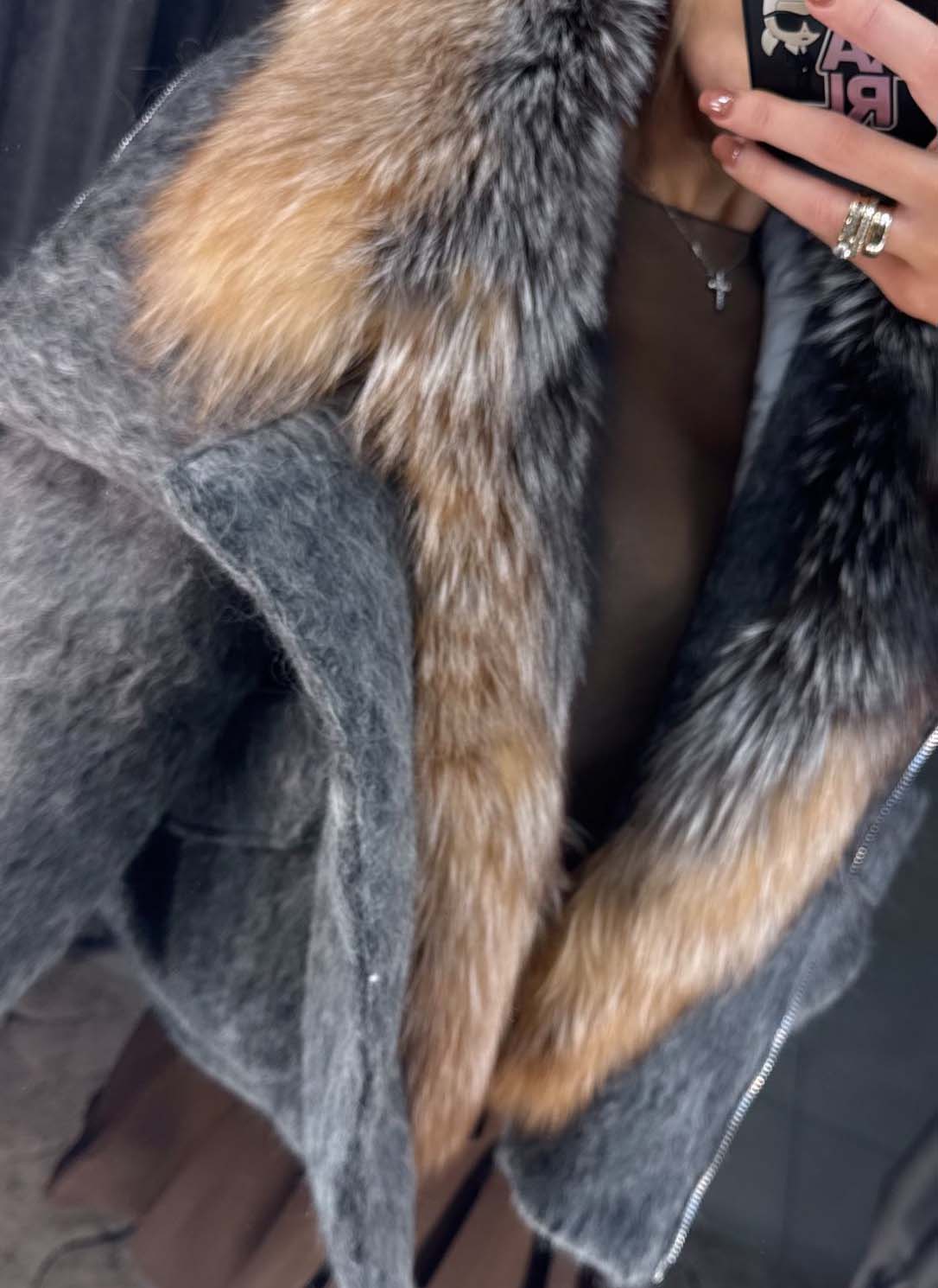 Image1 Oversize Fur Jacket with Luxurious Fur from EME Boutique