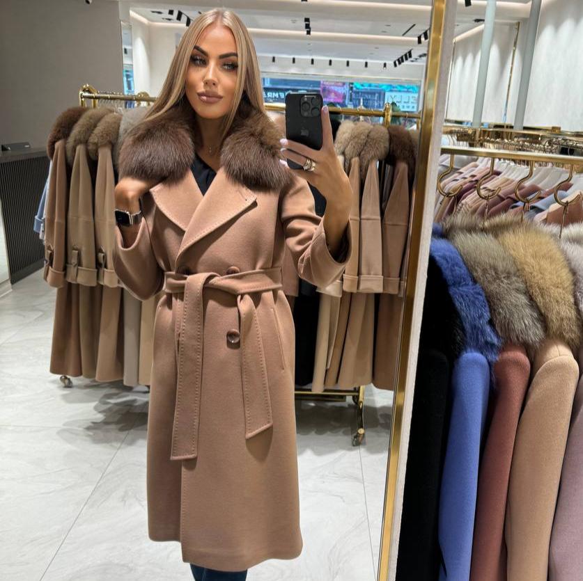 Image1 of Camel Cashmere Coat from EME boutique
