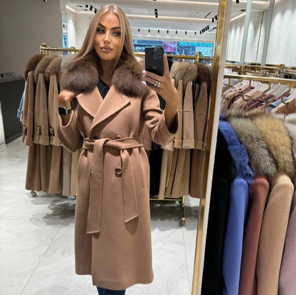 Image1 of Camel Cashmere Coat from EME boutique