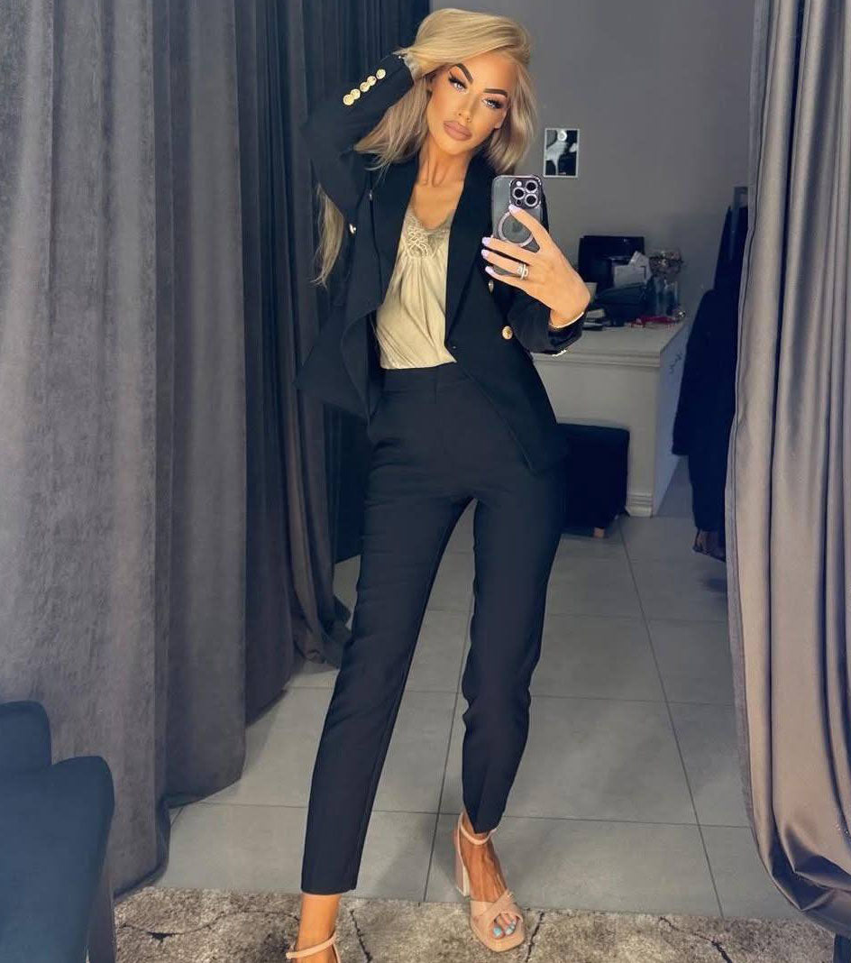 Image1 of Classic Two-Piece Suit with Gold Details from EME Boutique