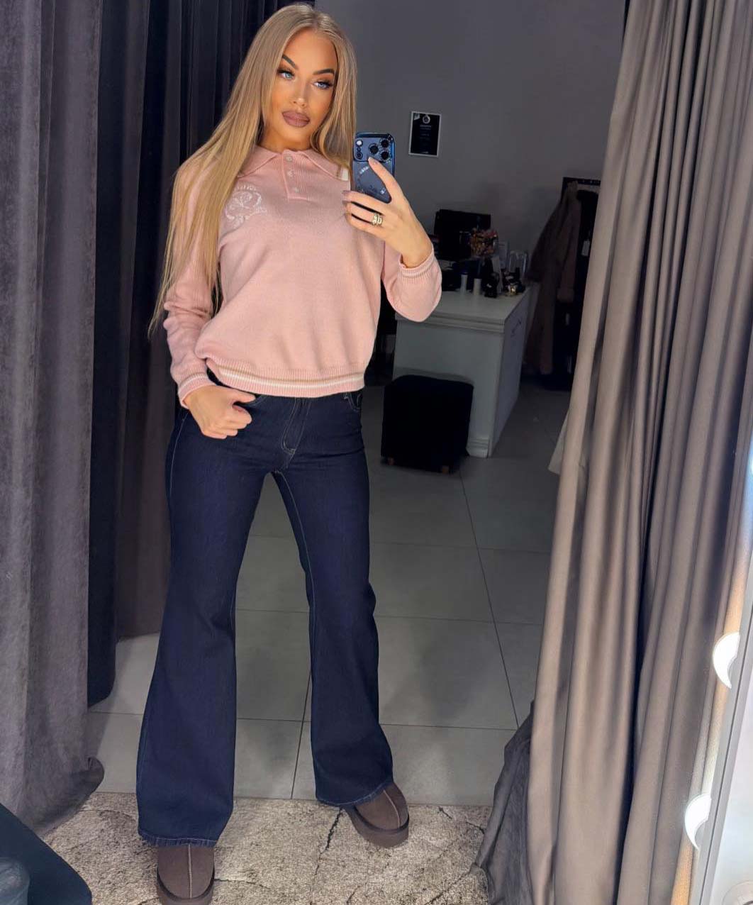 Image1 of Minimalist Polo Sweater from EME Boutique