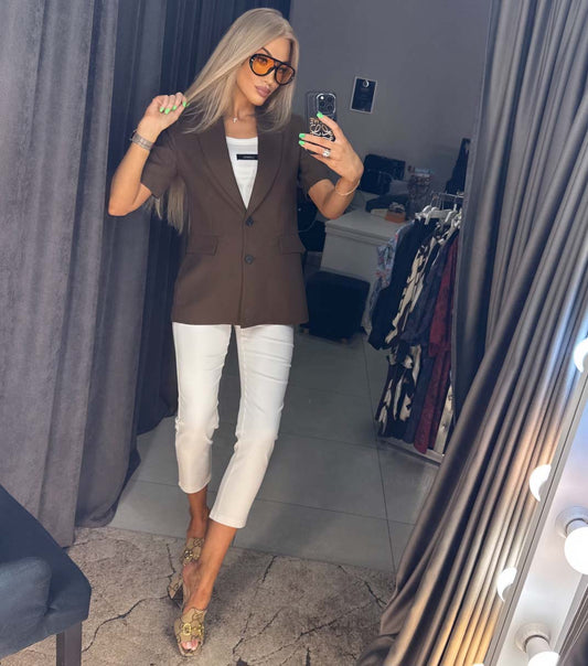 Image1 of Short Sleeve Blazer from EME Boutique