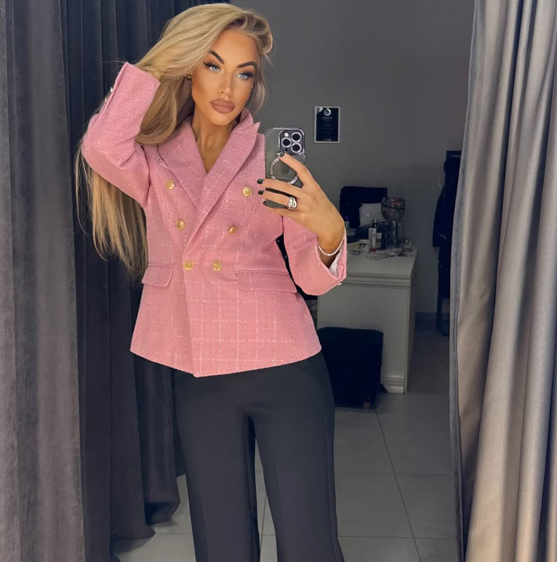 Image1 of Tweed jacket with gold buttons from EME Boutique