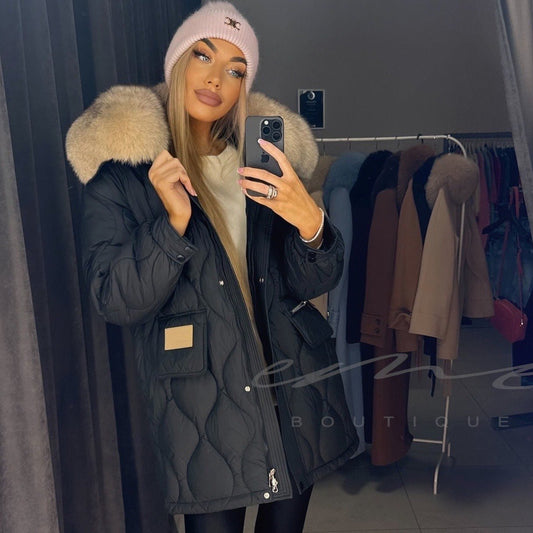 Image1 of Winter Coat with Massive Fur Collar from EME boutique
