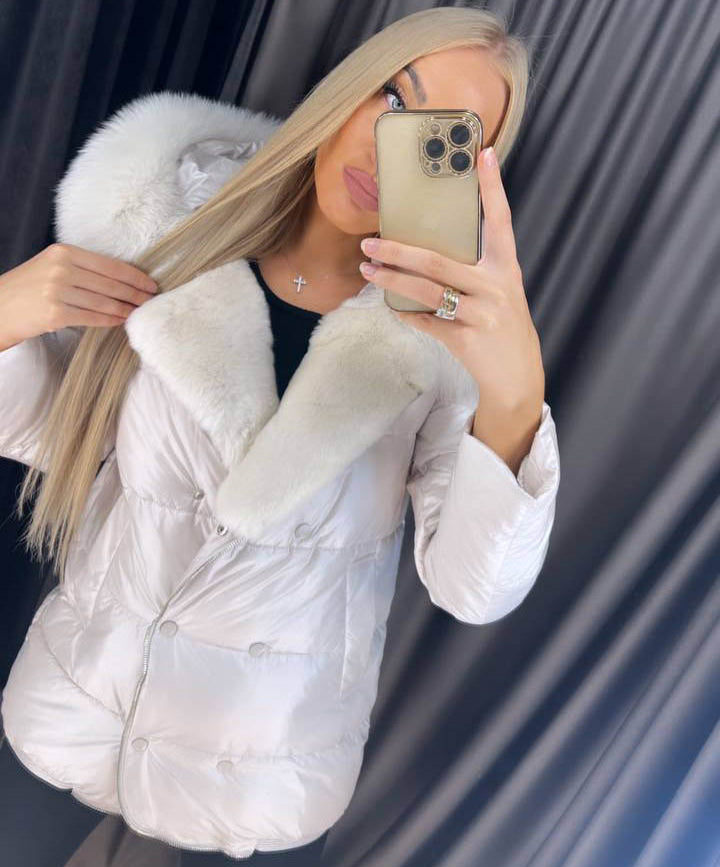 Image1 of Fancy Winter Jacket White from EME boutique