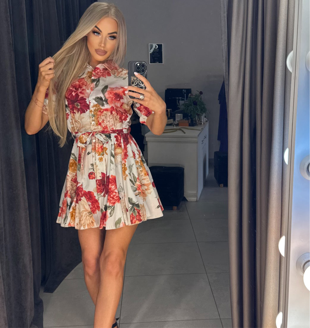 Image1 of Floral Mini Dress from EME Boutique