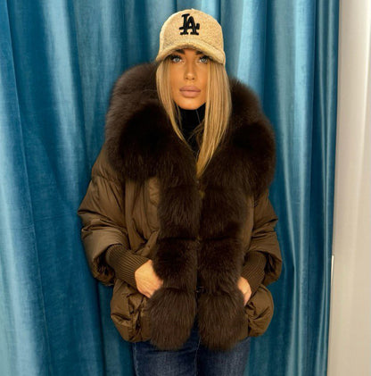 Image1 of Luxury Oversize Winter Jacket with Huge Fur Collar From EME boutique