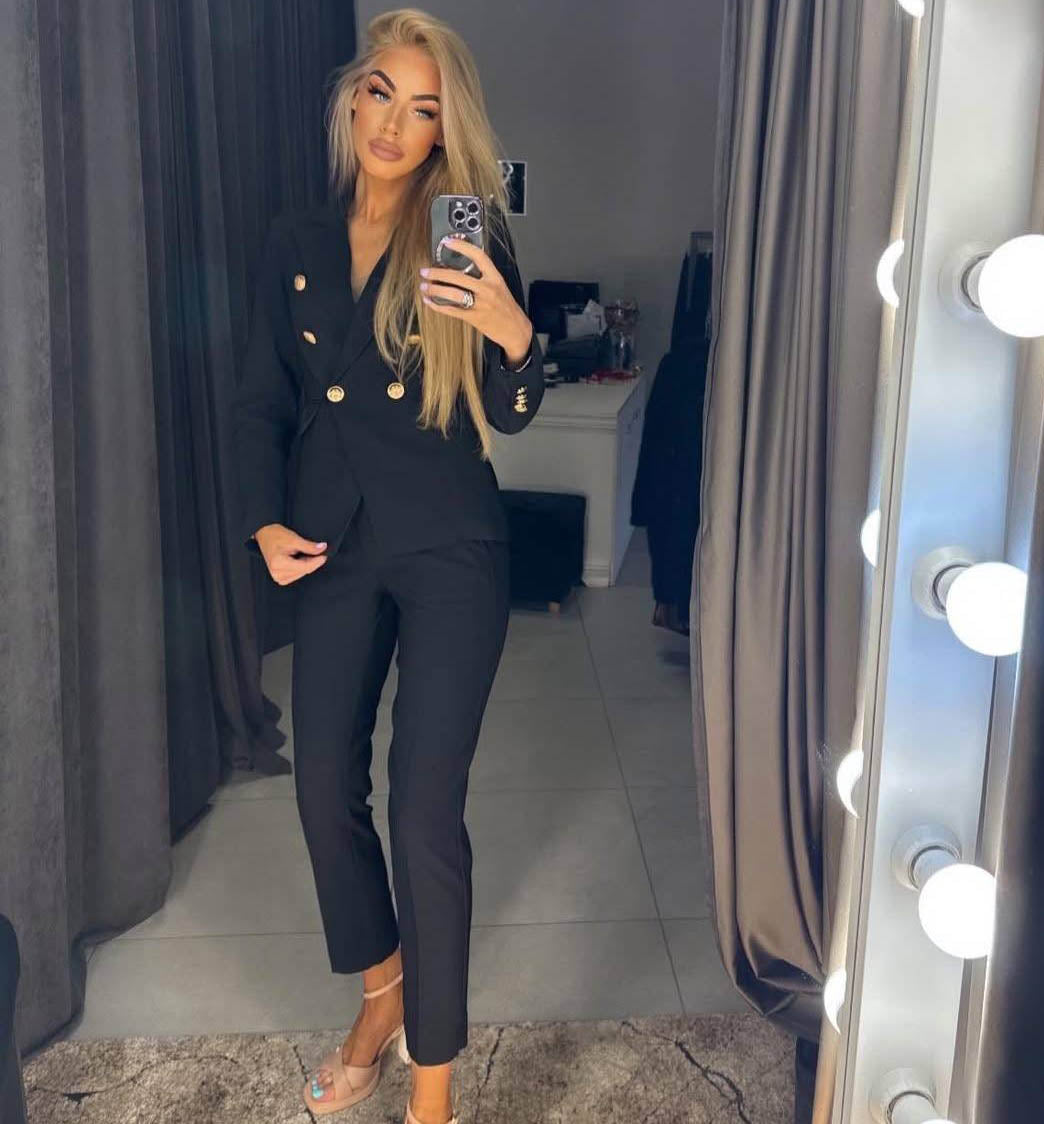 Image2 of Classic Two-Piece Suit with Gold Details from EME Boutique