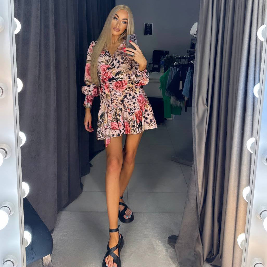 Image2 of Floral Leopard Dress from EME boutique