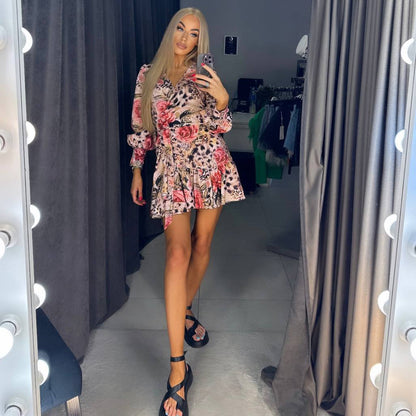 Image2 of Floral Leopard Dress from EME boutique