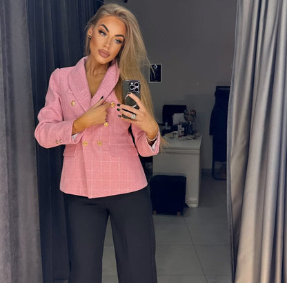 Image2 of Tweed jacket with gold buttons from EME Boutique