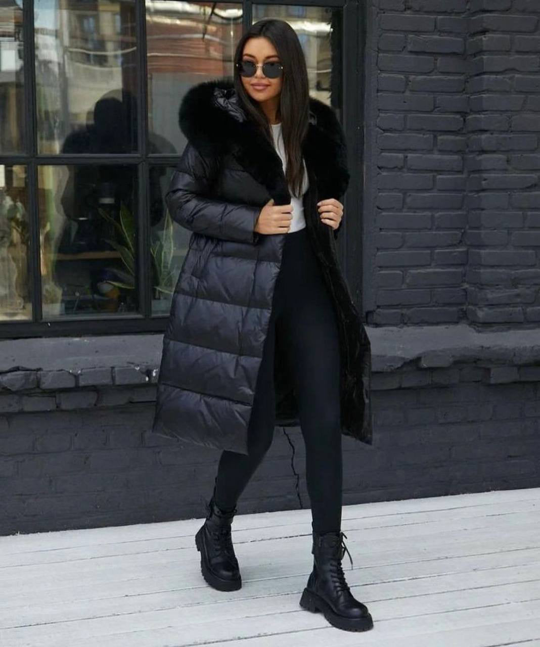 Black Long Winter Jacket