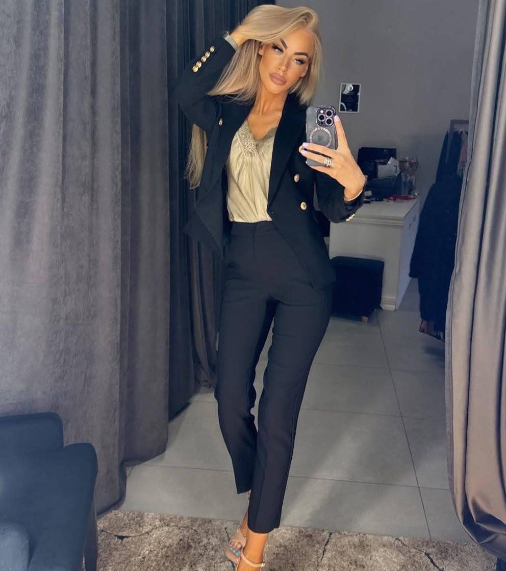 Image3 of Classic Two-Piece Suit with Gold Details from EME Boutique