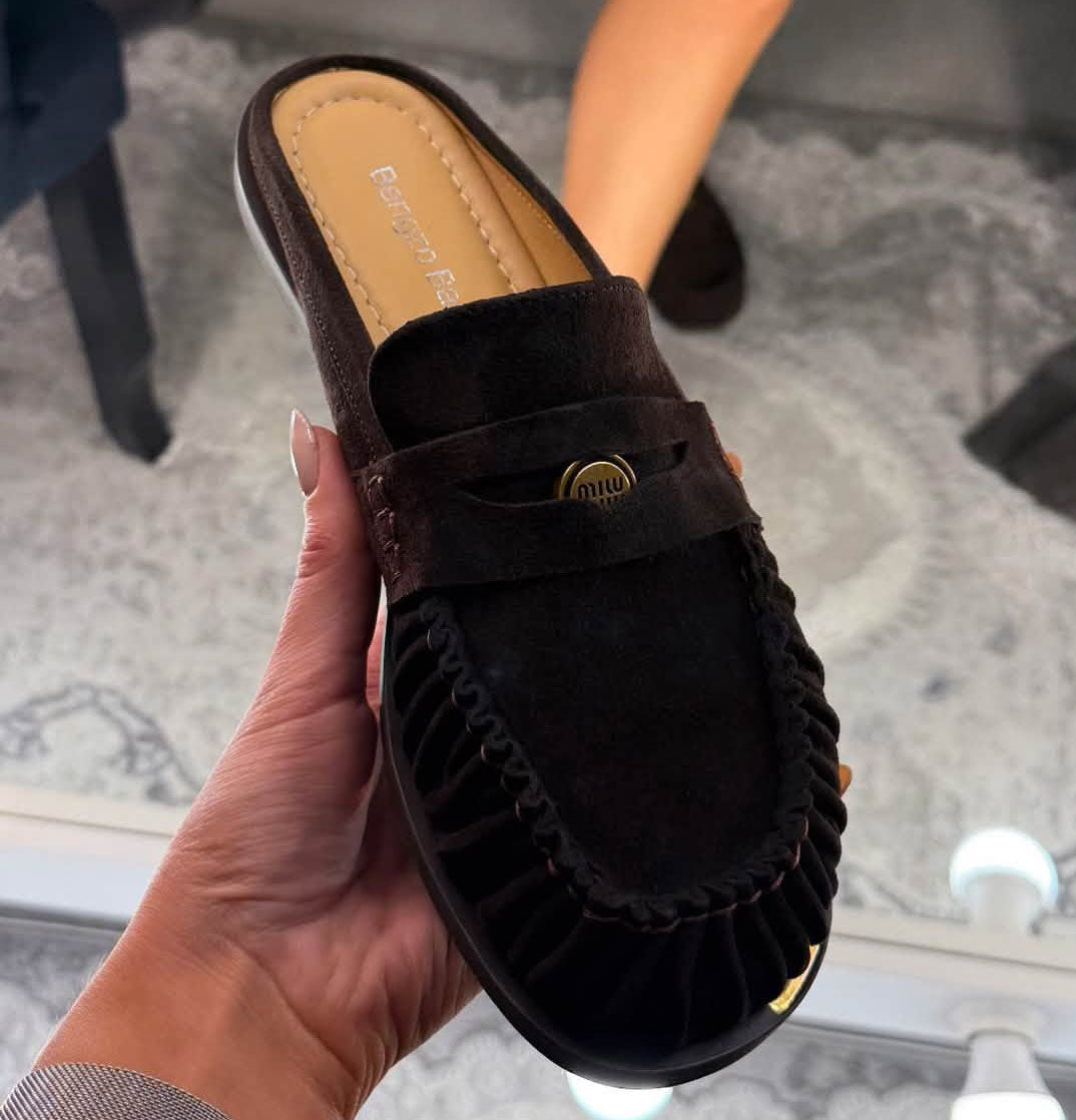 Image3 of Genuine Leather Slip-On Shoes from EME Boutique