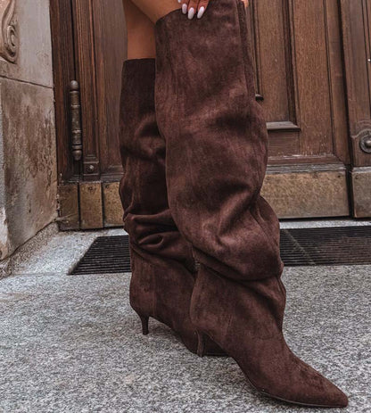 Image3 of Woven Eco Leather Ankle Boots Brown from EME Boutique