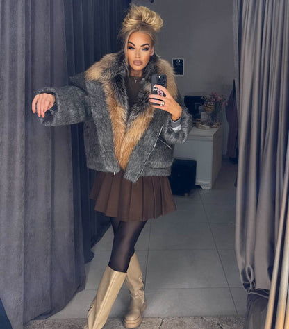 Image4 Oversize Fur Jacket with Luxurious Fur from EME Boutique