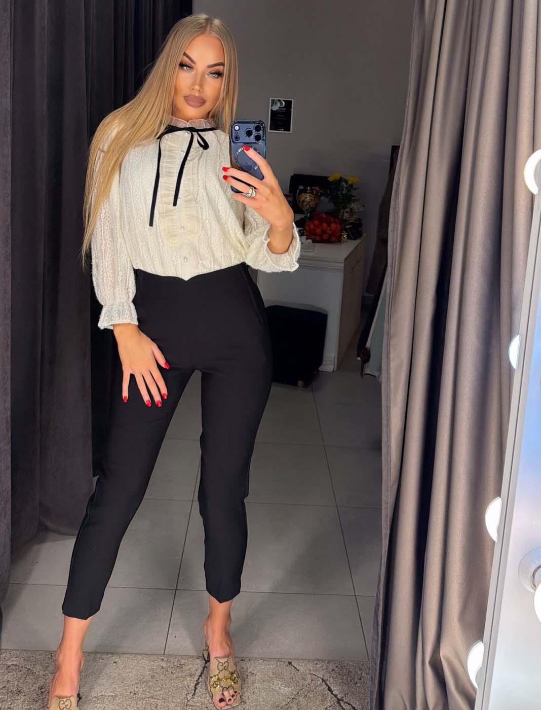 Image4 of Classic Embroidered Shirt with Exclusive Details from EME Boutique