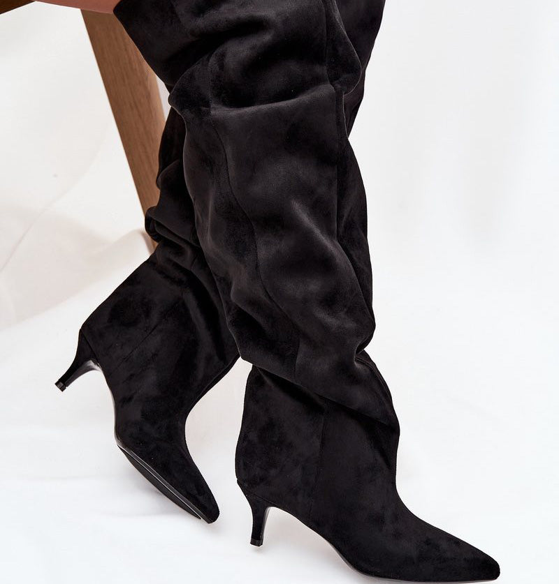 Image4 of Woven Eco Leather Ankle Boots Black from EME Boutique