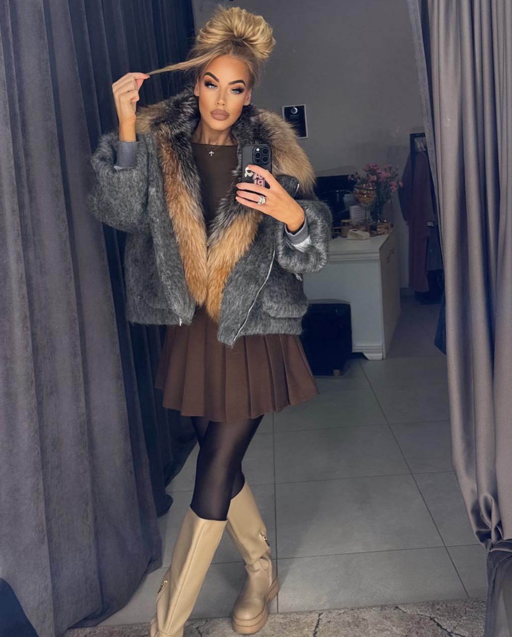 Image5 Oversize Fur Jacket with Luxurious Fur from EME Boutique