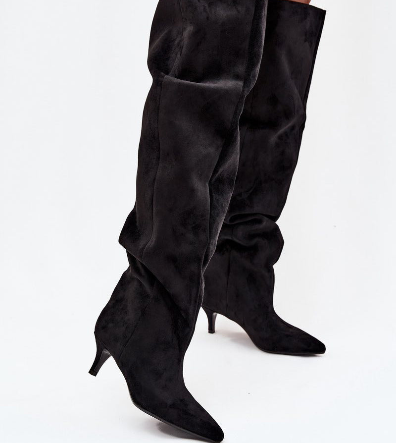 Image1 of Woven Eco Leather Ankle Boots Black from EME Boutique