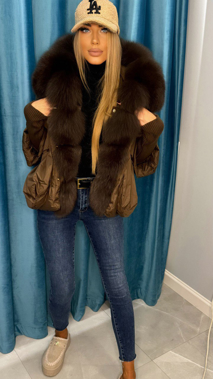 Image5 of Luxury Oversize Winter Jacket with Huge Fur Collar From EME boutique