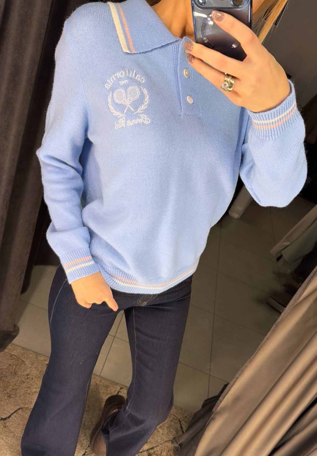 Image6 of Minimalist Polo Sweater from EME Boutique