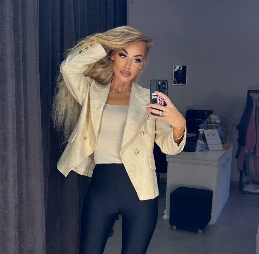 Image6 of Tweed jacket with gold buttons from EME Boutique