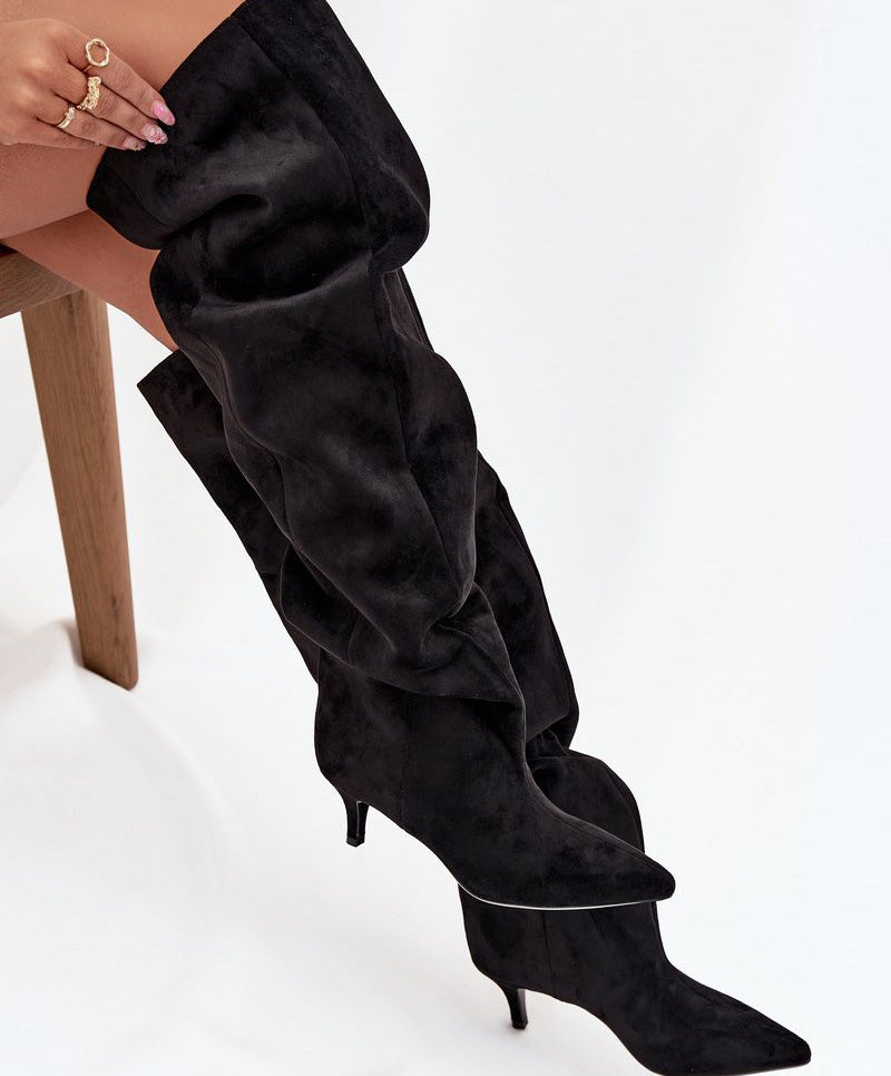 Image6 of Woven Eco Leather Ankle Boots Black from EME Boutique