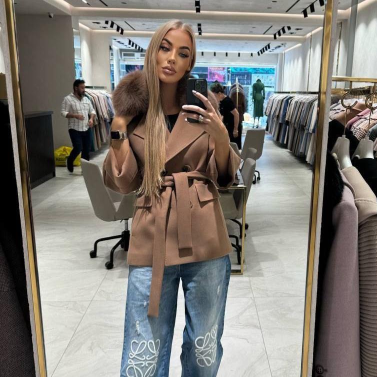Image7 of Short Camel Cashmere Coat from EME boutique