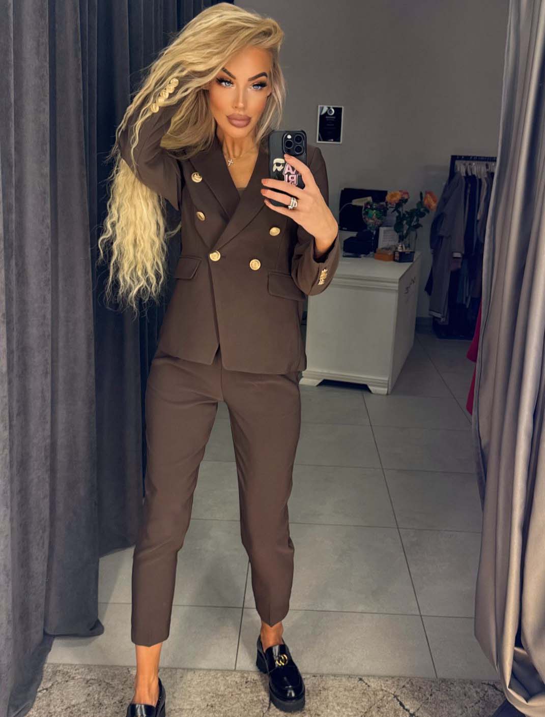 Image9 of Classic Two-Piece Suit with Gold Details from EME Boutique