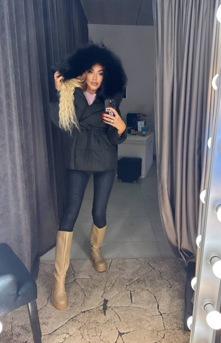 Photo11 of Winter Jacket with Black Fox Fur from EME boutique
