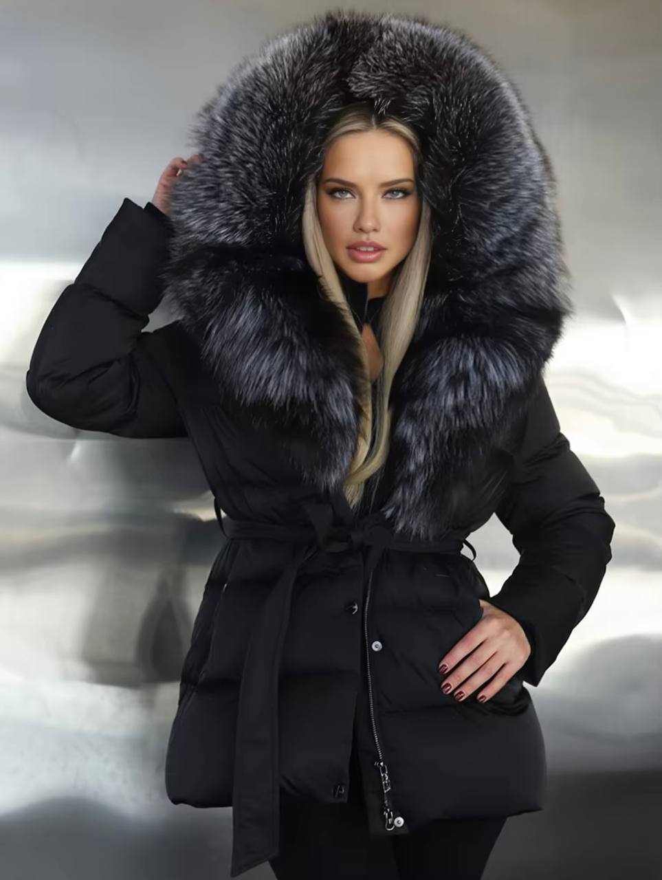 Photo1 of Winter Jacket with Natural Fox Fur from EME boutique