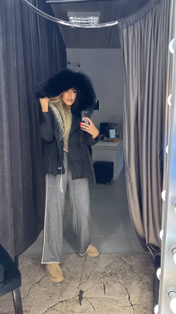 Photo3 of Winter Jacket with Black Fox Fur from EME boutique