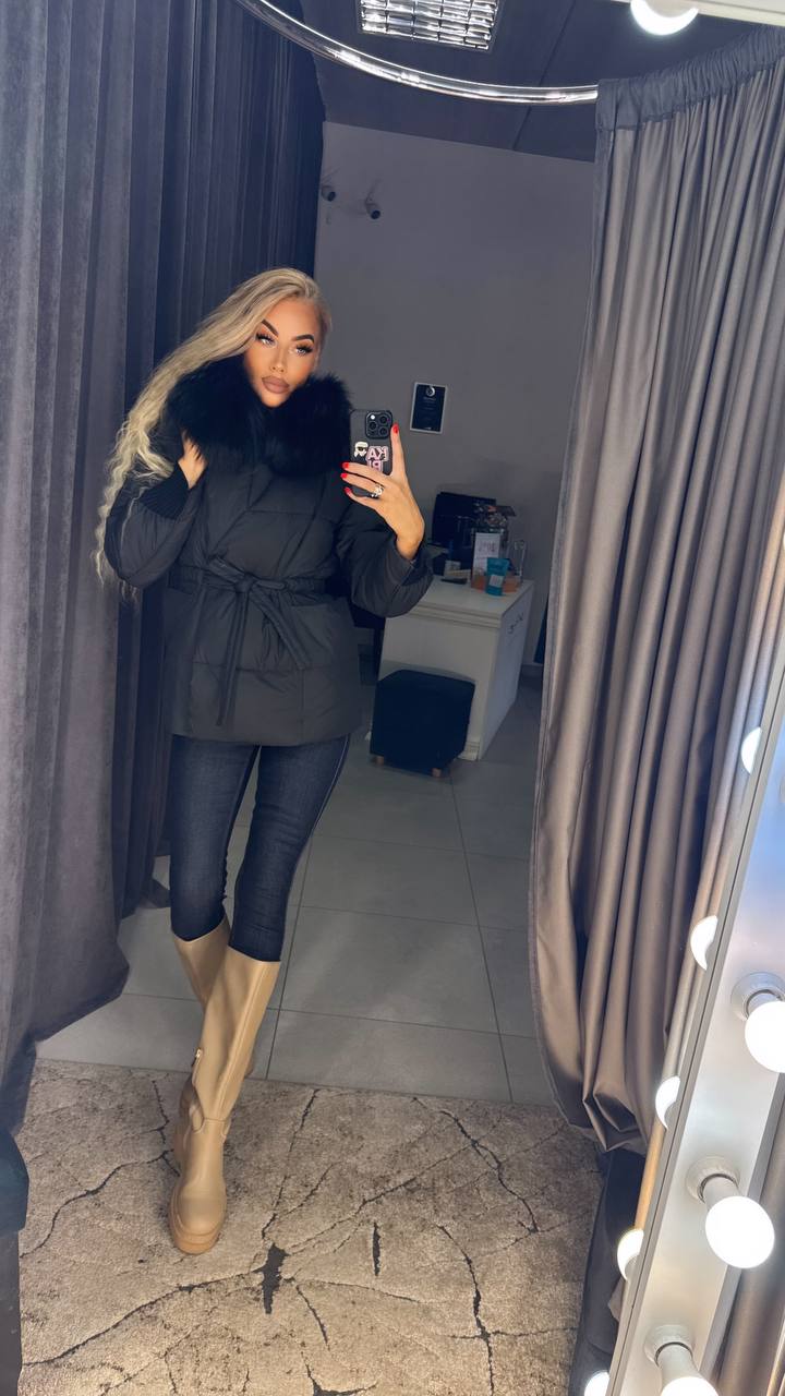Photo6 of Winter Jacket with Black Fox Fur from EME boutique