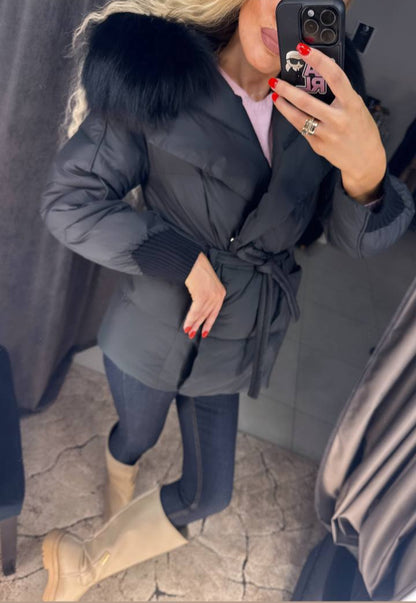 Photo7 of Winter Jacket with Black Fox Fur from EME boutique