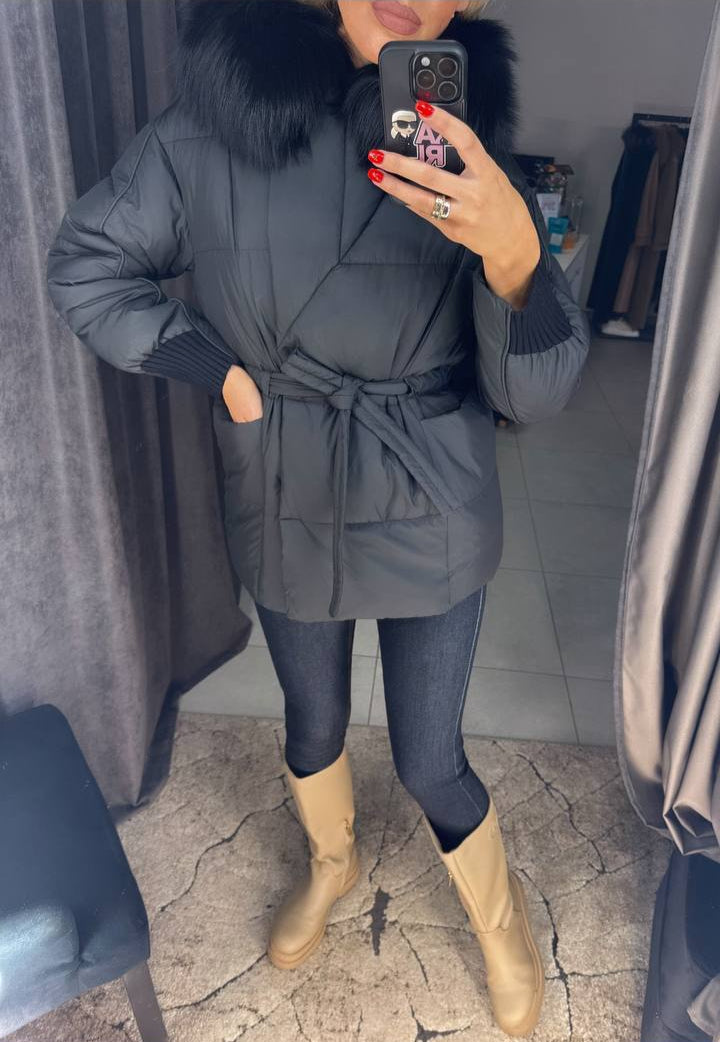 Photo8 of Winter Jacket with Black Fox Fur from EME boutique