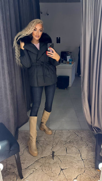Photo9 of Winter Jacket with Black Fox Fur from EME boutique