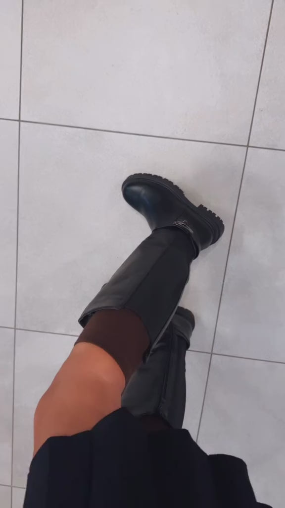 Video2 of Eco Leather Ankle Boots with Rubber from EME boutique