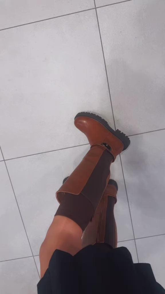 Video1 of Eco Leather Ankle Boots with Rubber from EME boutique