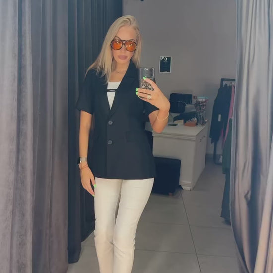 Video1 of Short Sleeve Blazer from EME Boutique