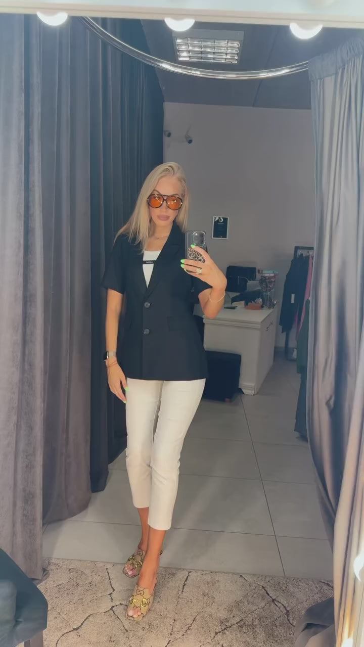 Video1 of Short Sleeve Blazer from EME Boutique