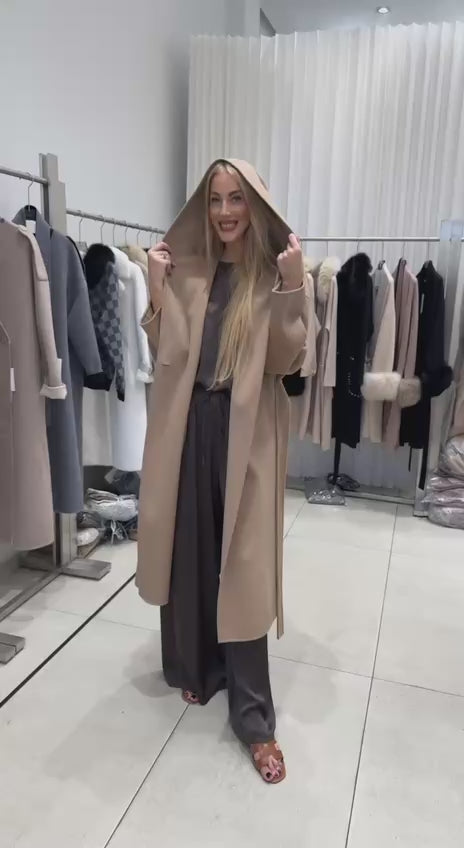 Video1 of Long Cashmere Coat from EME boutique