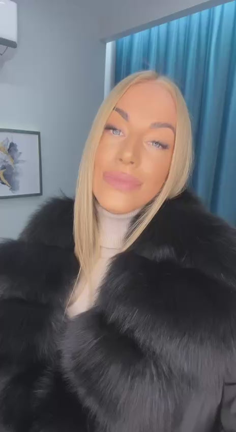 Video1 of Short Winter Jacket with Fox Fur from EME boutique