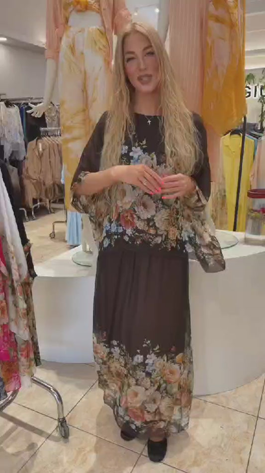 Video1 of Silk Suit with Skirt from EME boutique